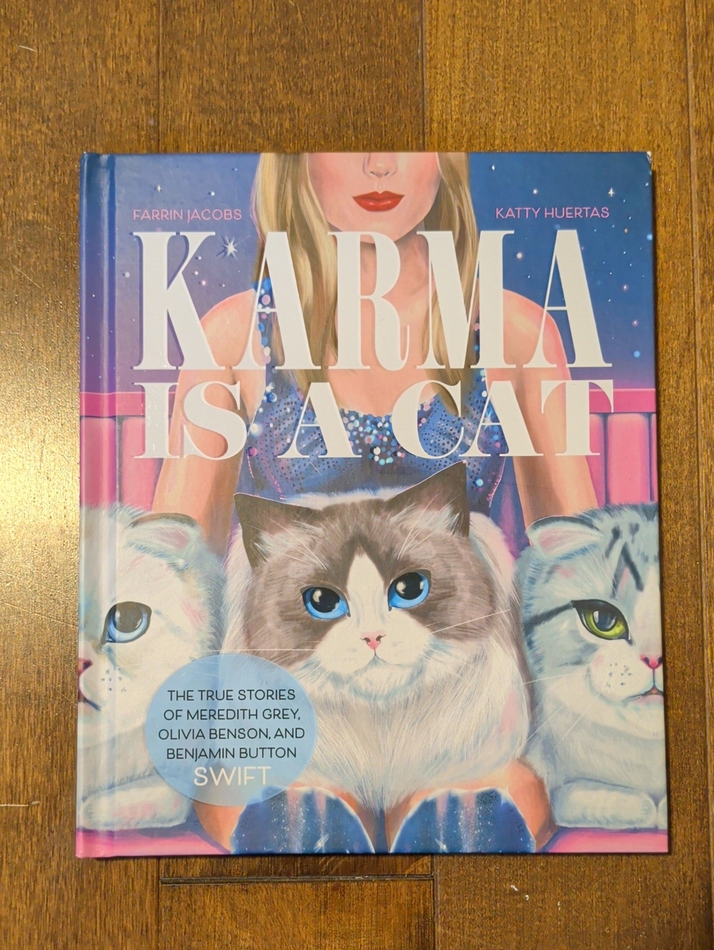 Taylor Swift Illustrated Cat Storybook - Blue, Pink
